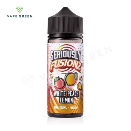 White Peach Lemon Shortfill E-Liquid by Seriously Fusionz 100ml - Eliquidsupply