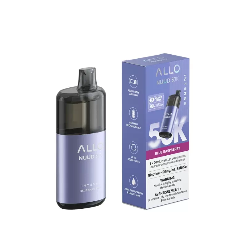 Allo NUUD Blue Raspberry 50K Intense Disposable Vape