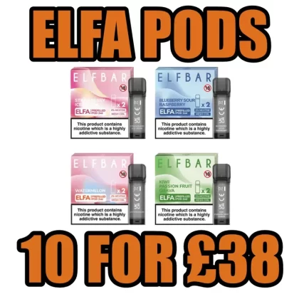 Elfa/Elfa Pro Pods – 5 packs £19.99 / 10 packs £38