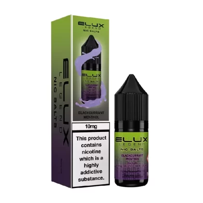 Blackcurrant Menthol Nic Salt E-Liquid by Elux