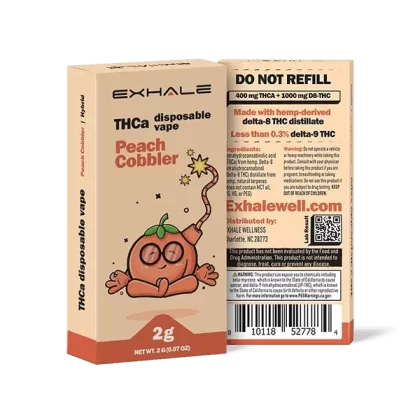Peach Cobbler THCA Disposable