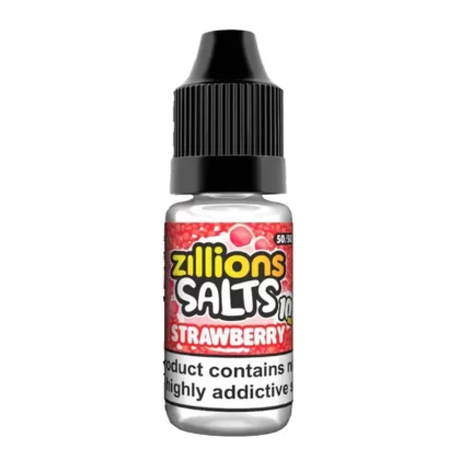 Zillions Salts Strawberry Nic Salt Vape Juice - 10 Pack - Strength 20mg
