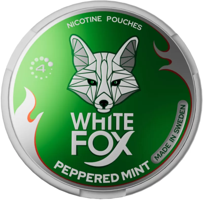 WHITE FOX Nicotine Pouches - 12mg / Peppered Mint - Image 3
