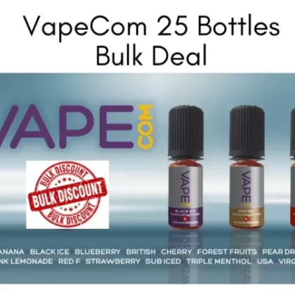 VAPEcom Black Ice 8mg BULK 25 Bottles