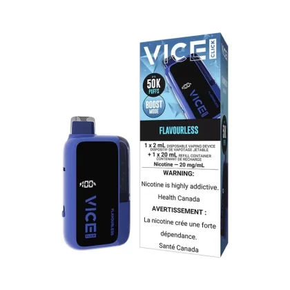 Vice Click Disposable Vape – 50,000 Puffs – Flavourless - Ecigdepot