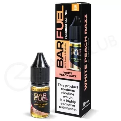 White Peach Razz Nic Salt E-Liquid by Bar Fuel
