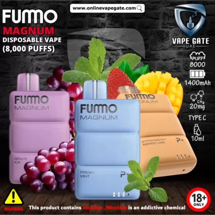 Fummo Magnum Disposable Vape (8,000 Puffs) - 20 mg / Grape Ice