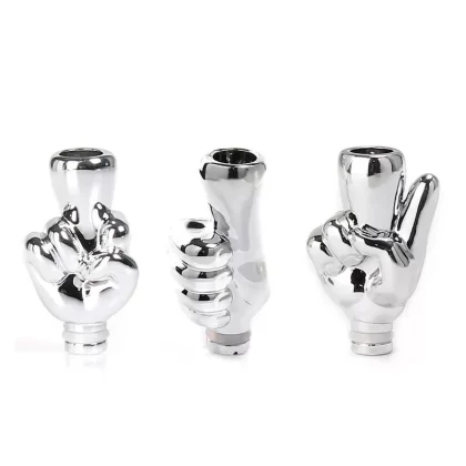 Plastic Finger Wide Bore Drip Tips – Available in 3 Designs & 4 Colours (PLA015)