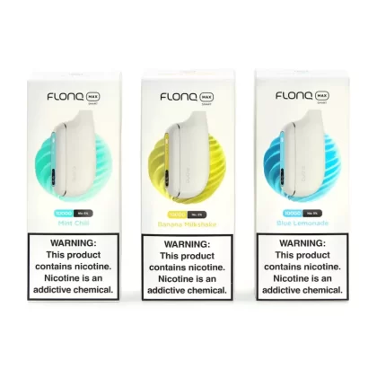 FLONQ Max Smart 10000 Puffs 2% Disposable Vape - Blue Lemonade, Cherry Peach Lemonade