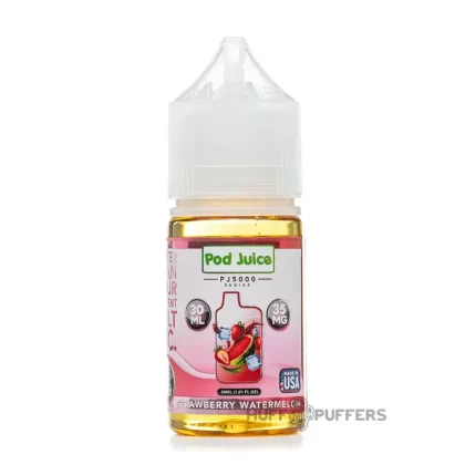 Pod Juice PJ5000 – Strawberry Watermelon Ice 30mL - Nicotine Strength#35mg>55mg