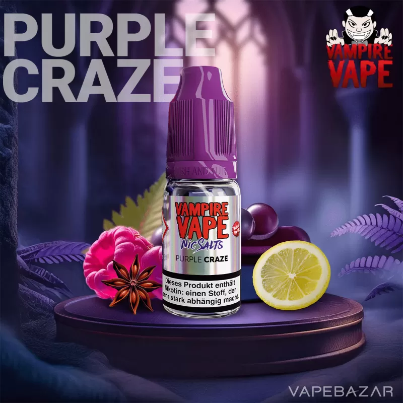 Vampire Vape Nic Salts – Purple Craze - Vapebazar