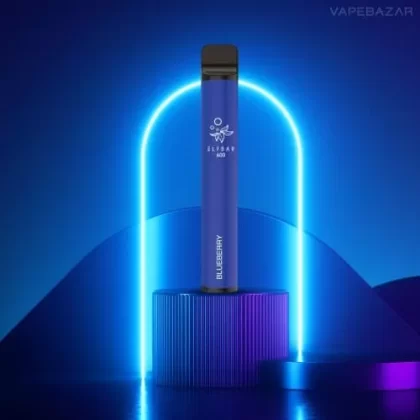 ELF BAR 600 – Blueberry - Blaubeere / Elf Bar / 20mg/ml / 550 mAh / Propylenglykol / pflanzliches Glycerin / Aromastoffe / Nikotin / ca. 600