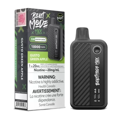 Beast Mode Max 18K Gusto Green Apple Disposable Vape