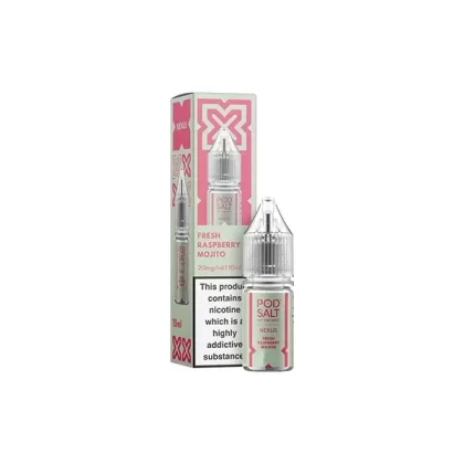 Pod Salt Nexus Fresh Raspberry Mojito E Liquid 10ml - Nicotine Strength#20mg>10mg>5mg