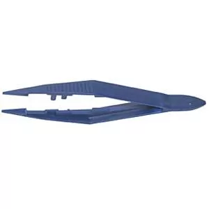 Plastic Tweezer Flat Tips Disposable With Corrugated Grips And Serrated Tips