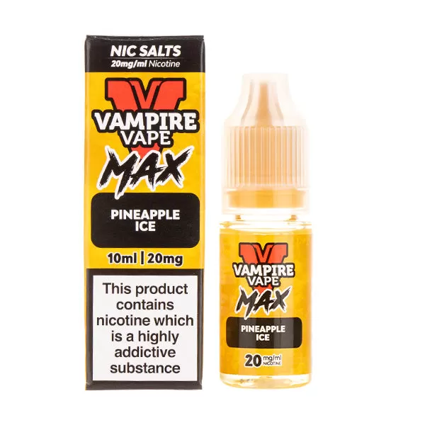 Pineapple Ice Nic Salt E-Liquid by Vampire Vape Max - 5mg - Image 2