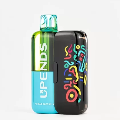 Upends UP9 Disposable Vape Kit 50K Puffs - Blue Razz Ice, Cool Mint (6CC0E6)