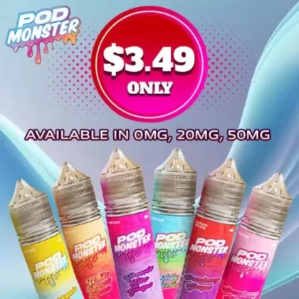 Pod Monster Groovin Aloe Grape Salt 60ml E-Juice