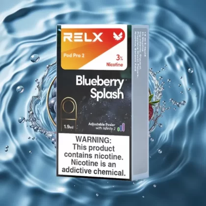 RELX Pod Pro 2 Blueberry Splash 3% Nicotine 600 Puffs 1.9ml Pod Vape Eco/Smooth/Boost Mode - Bangvapeaustralia