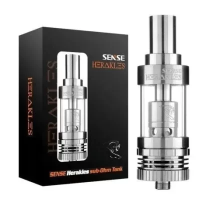 Sense Herakles Sub-Ohm Tank - Colour#Stainless Steel>Black (8EFDF1)