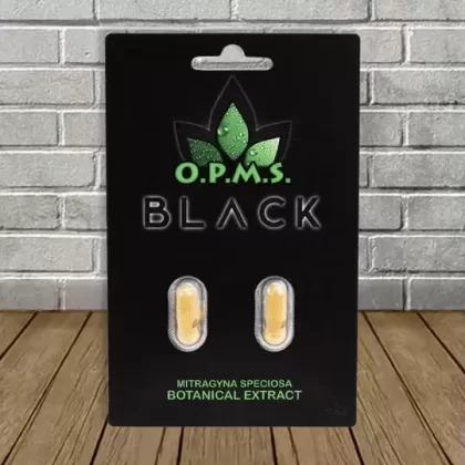 OPMS Black Kratom Extract Capsules - capsule quantity#2 Pack Capsules>3 Pack Capsules>5 Pack Capsules