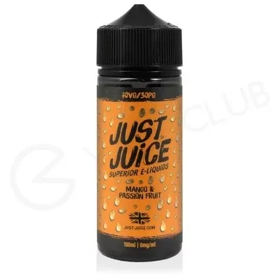 Mango & Passion Fruit Shortfill E-Liquid by Just Juice 100ml