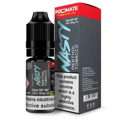 Nasty PodMate Salt Tobacco Menthol Nic Salt E-Liquid - 10mg