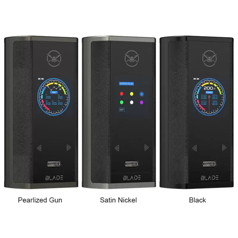 Oumier Blade 200W TC Box Mod - Black - Image 2