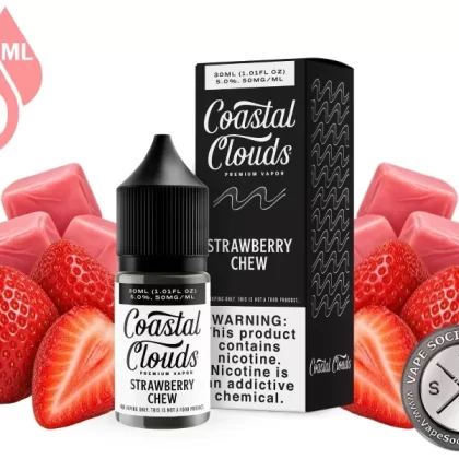 Strawberry Chew Coastal Clouds Salt 30ml - Vape Product, Vape Product (8DBFBE)