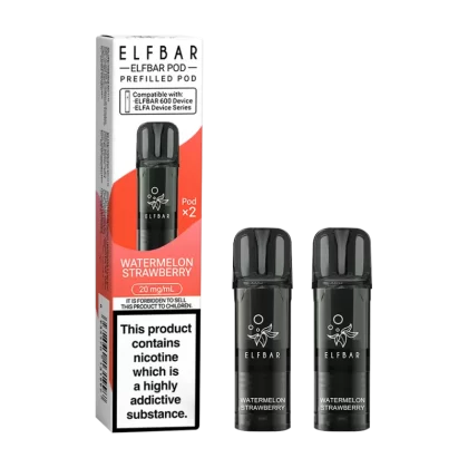 Watermelon Strawberry Elfbar 600 Pods - Ecigwizard