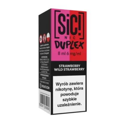 Liquid SIC! NIC 8ml 6mg Strawberry Wild Strawberry – Duplex
