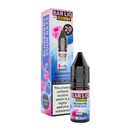 Blueberry Sour Razz By Zeus Juice Bar Liq 10ml - Nicotine Strength#20mg (Salt)>10mg (Salt)>5mg (Salt)