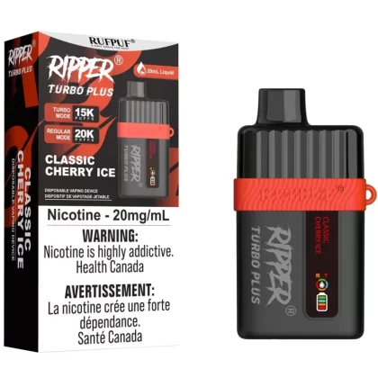 RIPPER TURBO PLUS Disposable Vape – Classic Cherry Ice
