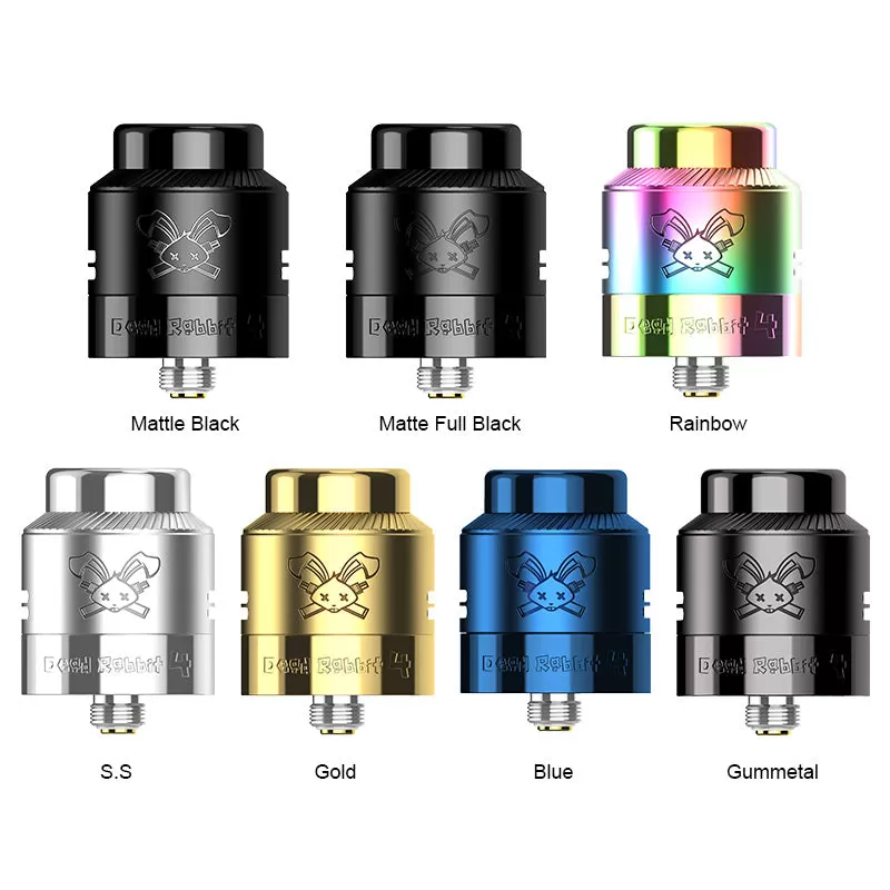 Hellvape Dead Rabbit 4 RDA Atomizer 24mm - Mattle Black - Image 2