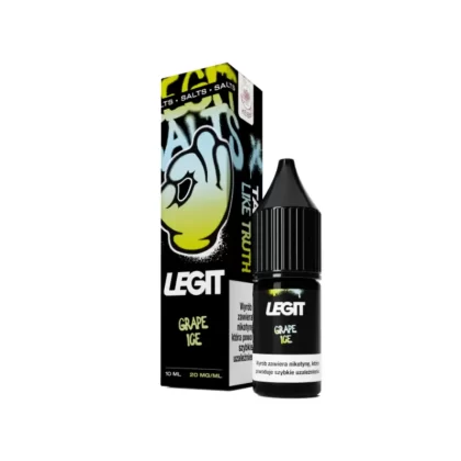 Liquid Legit Salt 20mg 10ml Grape Ice