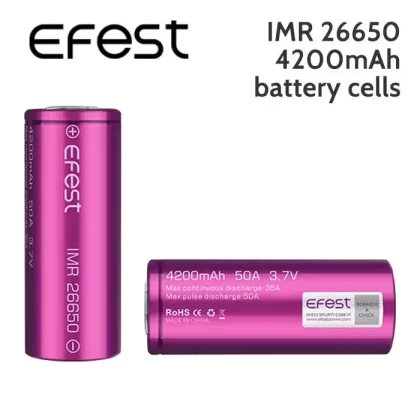 Efest IMR26650 Battery 4200mAh 3.7V 35A – 50A Max - Ejuicewarehouse