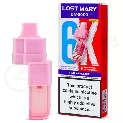 Red Apple Ice Lost Mary BM6000 Refill Pack - Ecigpremium