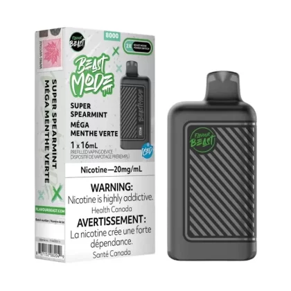 Beast Mode 8K Super Spearmint Iced Disposable Vape