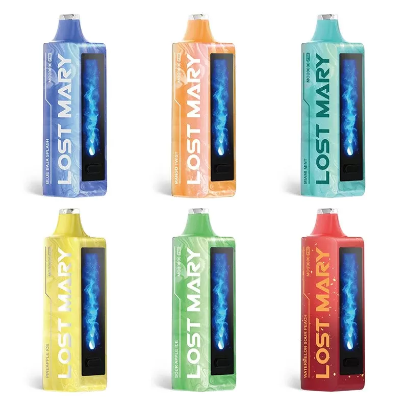 Lost Mary MO20000 Pro Disposable Vape Kit - flavor#Mango Twist>Miami Mint>Peach Plus>Pineapple Ice>Rainbow Sherbet>Rocket Popsicle>Sour Apple Ice>Strawberry Ice>Tropical Punch>Watermelon Ice (4754D7)