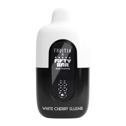 White Cherry Slushie FRUITIA X Fifty Bar 20K - Consumer; Vape Product; 5 Pack, Single