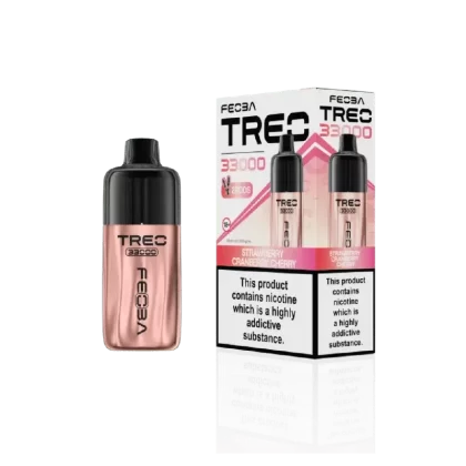 Feoba Treo 33000 Prefilled Pod Kit Strawberry Cranberry Cherry - Nicotine Strength#20mg (811B49)