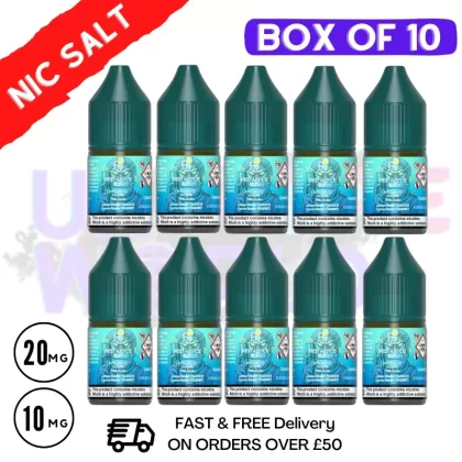 Red Apple Ice RandM Tornado 7000 Nic Salt BOX OF 10