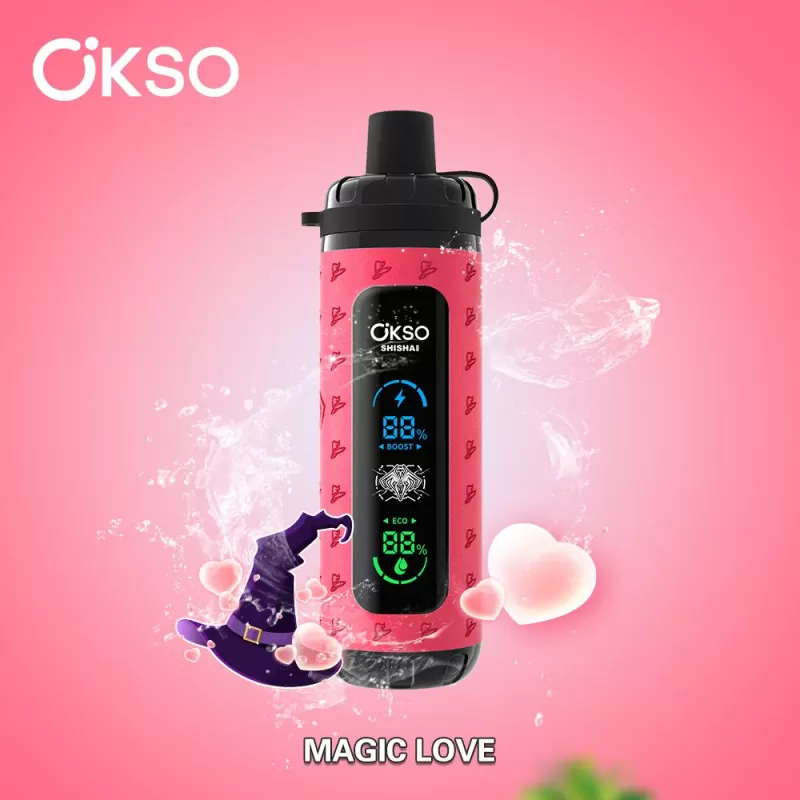 OKSO Shisha Max 40000 Puffs | 36mL mesh coil, LED display, airflow control, child lock, bulk disposable vape wholesale - Aiviouvapes