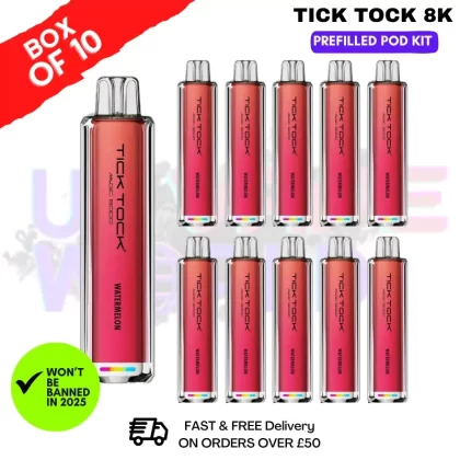 Watermelon Tick Tock Magic 8000 8K Box Of 10