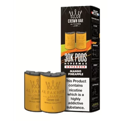 Al Fakher 30k Hypermax Prefilled Pods Mango Pineapple - Strength#20mg