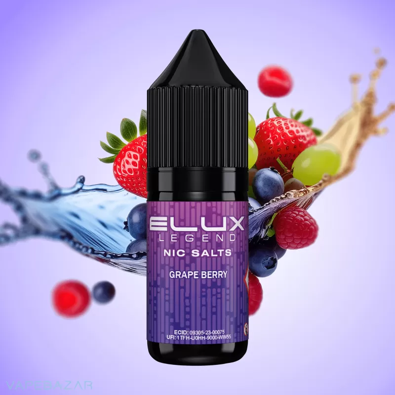 ELUX Legend Nic Salts – Grape Berry - 10mg/ml, 20mg/ml; Glycerin, Nikotinsalz