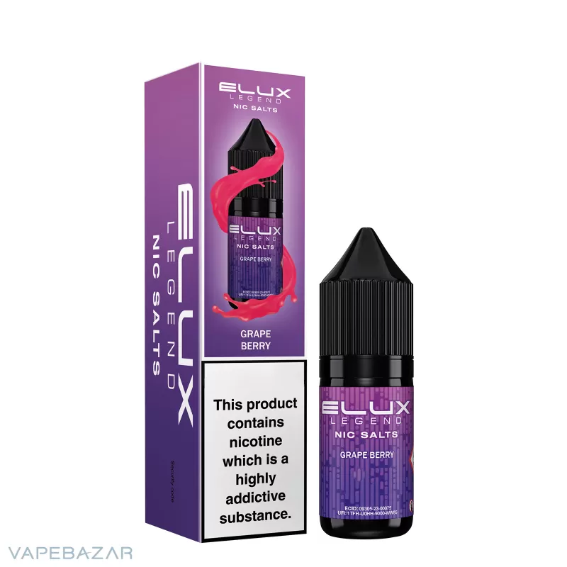 ELUX Legend Nic Salts – Grape Berry - 10mg/ml, 20mg/ml; Glycerin, Nikotinsalz - Image 3