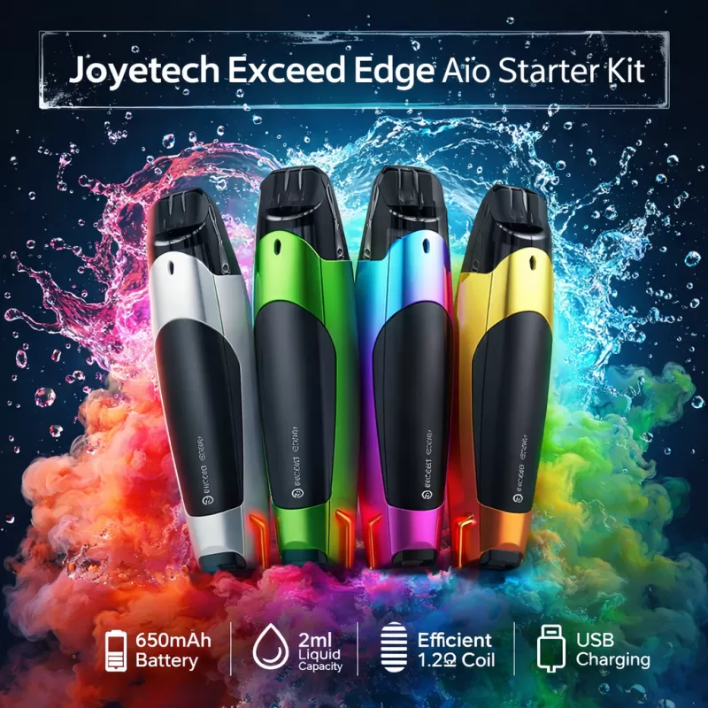 Joyetech Exceed Edge Aio Starter Kit - Silver - Vapeciga
