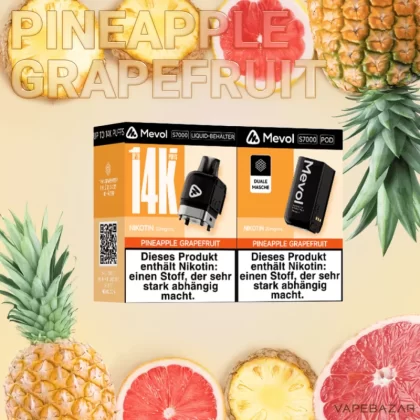Mevol S7000 Pod – Pineapple Grapefruit - 20mg/ml