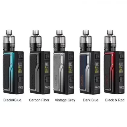VOOPOO ARGUS GT 160W STARTER KIT - Color#vintage grey & silver>litchi leather & blue>litchi leather & red>denim and silver>CARBON FIBER & BLACK